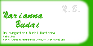 marianna budai business card